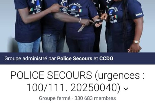Article : POLICE SECOURS, un groupe Facebook d&rsquo;utilit&eacute; publique en C&ocirc;te d&rsquo;Ivoire