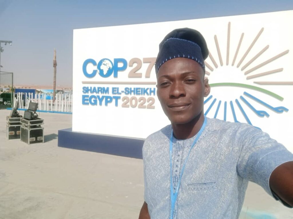 Article : COP 27 : Razaki Sabi Zingui parle de la participation du R&eacute;seau B&eacute;ninois du Parlement Mondial de la Jeunesse pour l&rsquo;Eau en Egypte