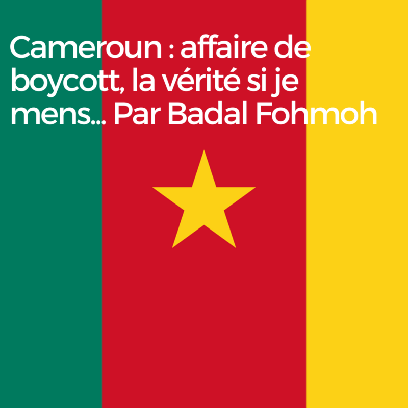 Article : Cameroun : affaire de boycott, la v&eacute;rit&eacute; si je mens&hellip;